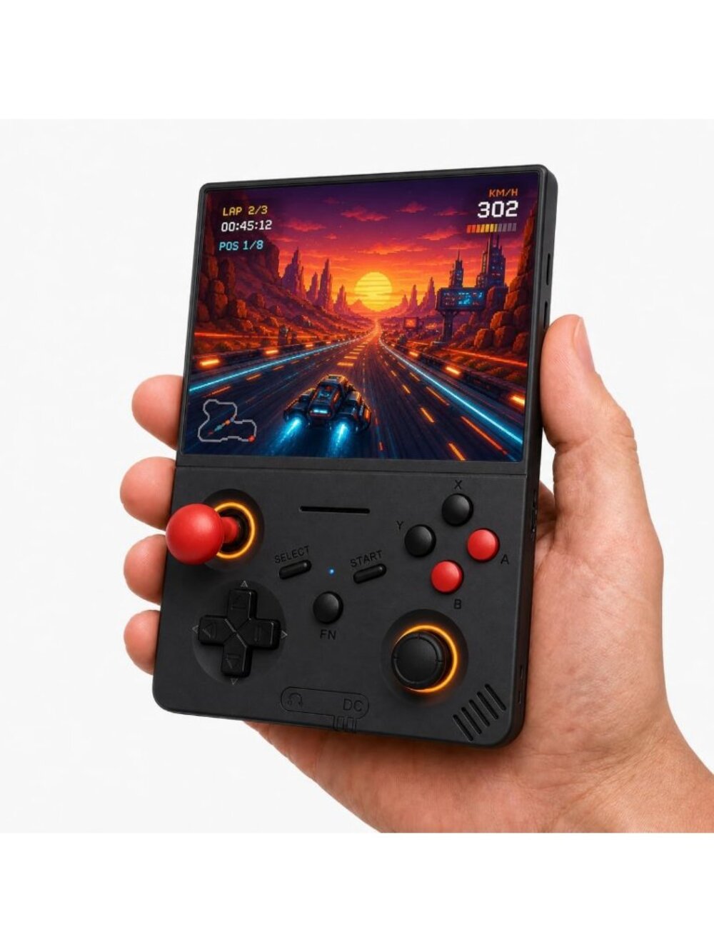 Retro Handheld Game Console, 4.5" IPS Display, 128GB, 23,000+ Games, Dual